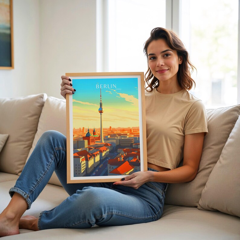 Berlin Travel Poster - Berlin Poster - Germany Wall Art for Home Decor, the perfect gift and a lasting memory | Art Print image 5