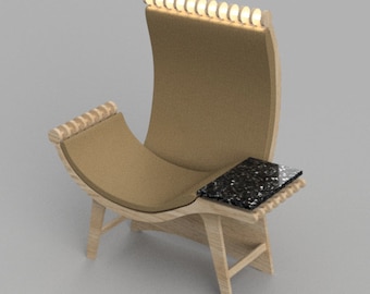 Flat White lounge chair - armchair