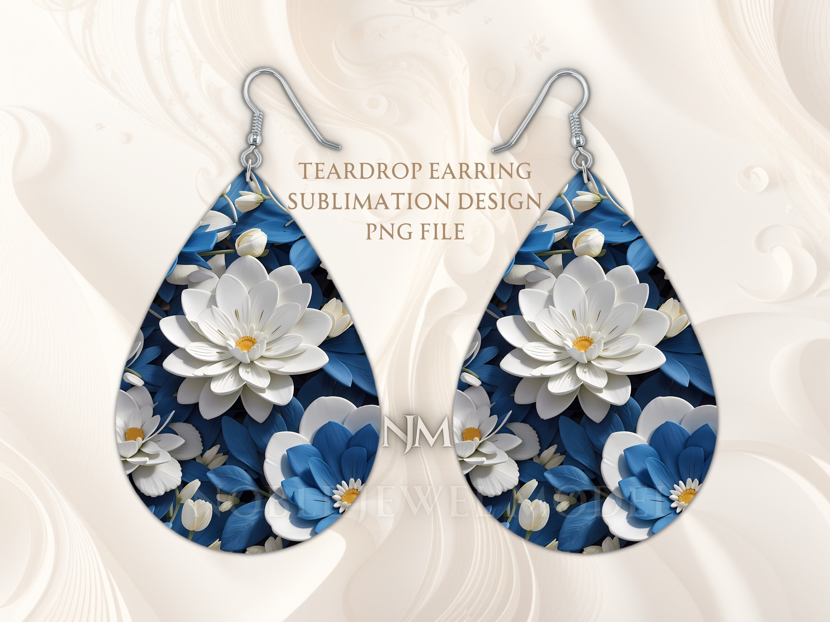 Flower Sublimation Earrings