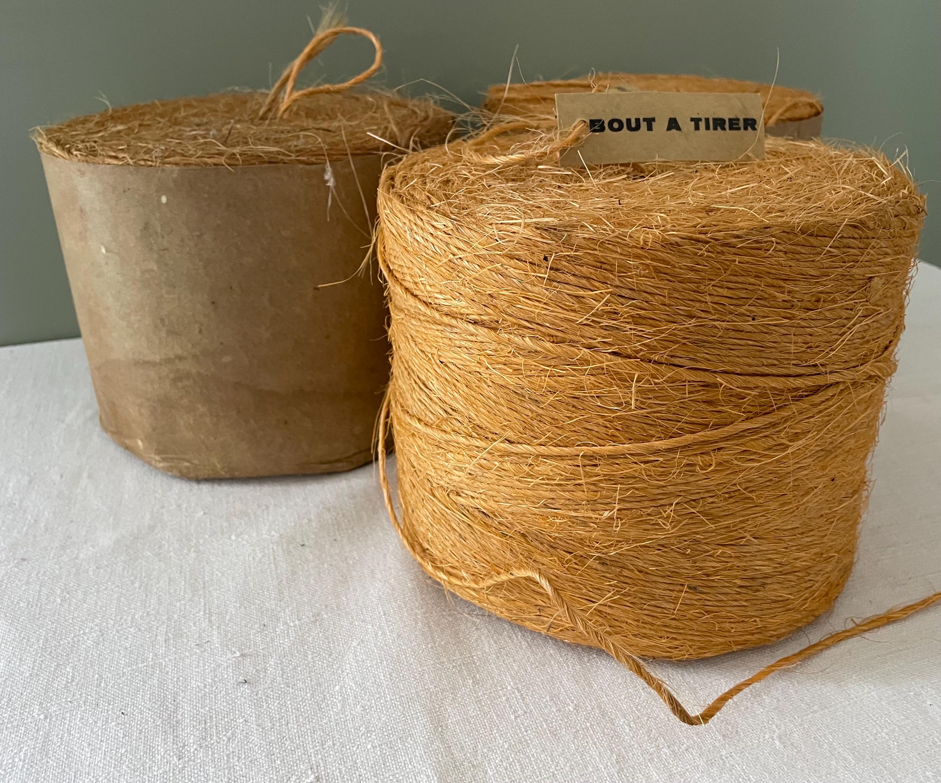 Huge Antique French Spool of String, Fabulous Large Twine Ball, Farmers ...
