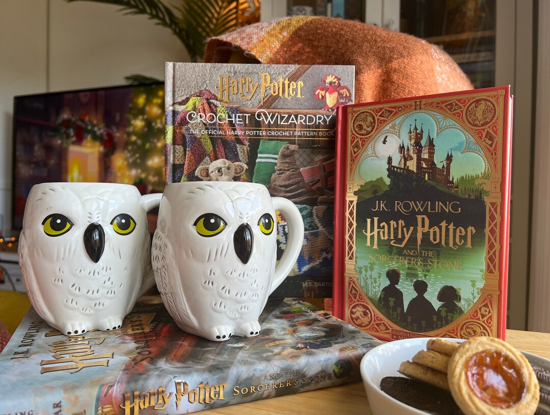 Harry Potter HEDWIG Large Mug CHRISTMAS Snowy OWL Mug Large Silver