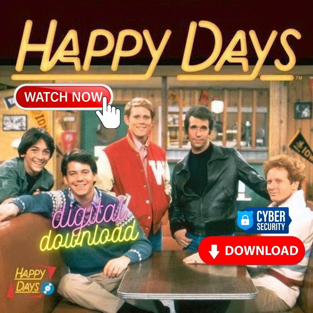 DIGITAL DOWNLOAD Happy Days Complete American Tv Series - Etsy