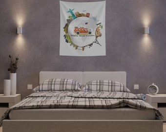 Filipino World Travelers Printed Wall Tapestry