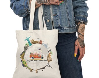 Filipino World Travelers Natural Tote Bag