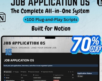 Job Application Notion Template: All-in-One Career Planner (Digital Download)