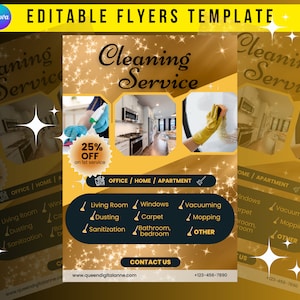V3 Cleaning Services Flyer, Flyers template, Housekeeping Flyers, Knowledgeable Cleaning Services, House cleaning, office cleaning