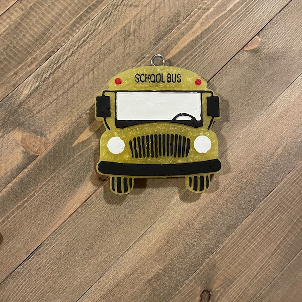 School bus car freshie