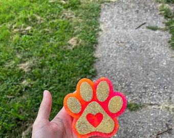 Paw print car freshie