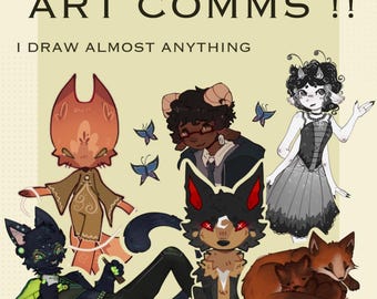 Custom Art Commission: Character Design, Illustration