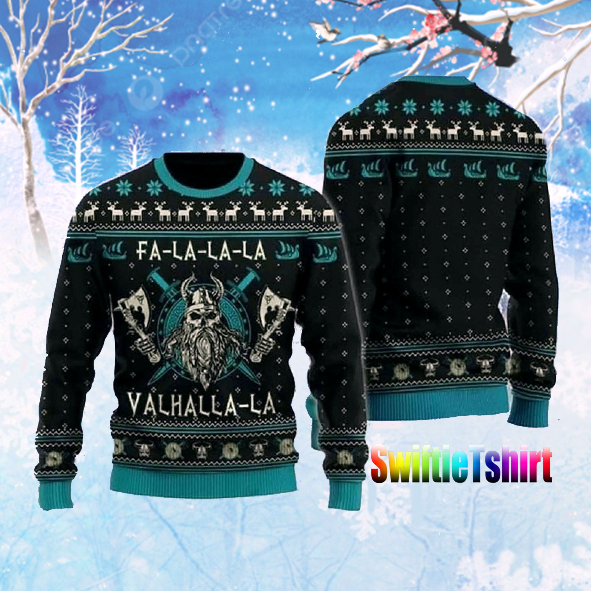 Discover Viking Fa-la-la-la Ugly Christmas Sweater, Viking Ugly 3d Sweater,Funny Christmas Hoodie,Viking Fa-la-la-la Merry Christmas,Christmas Gift