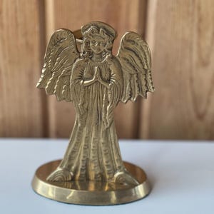 Vintage Brass Angel Candle Holder, Vintage Brass, Antique Brass