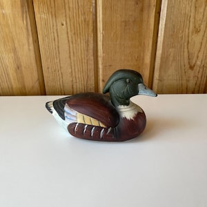 Vintage Ceramic and Handpainted Duck.  Ceramic Duck.  Duck Decor.  Duck Enthusiast. Duck Collector. Duck Decoy.