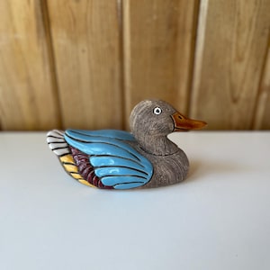 Vintage Ceramic and Handpainted Duck.  Ceramic Duck.  Duck Decor.  Duck Enthusiast. Duck Collector. Duck Decoy.