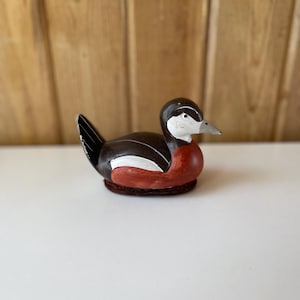Vintage Ceramic Handpainted Duck.  Ceramic Duck.  Duck Decor.  Duck Enthusiast. Duck Collector. Duck Decoy. Duck Lint Brush.