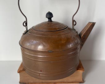 純銅製 2.3L やかん ケトル レトロ アンティーク - メルカリ