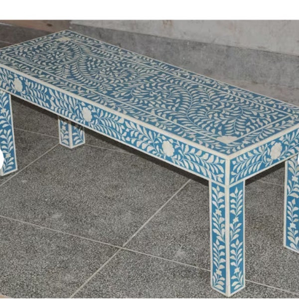 Bone Inlay Bench - Etsy