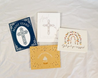 4 Card Variety Pack Orthodox Greeting Cards - Celebrations Pack