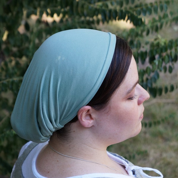 Head Cover Snood Mint-Sage Orthodox Christian