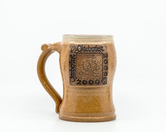 Vintage 2000 Oktoberfest Dayton Art Institute Ceramic Beer Stein - Greer Pottery