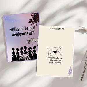Cartão de Proposta de Madrinha Editável - Modelo Canva 5x7" - Download Instantâneo - Convite para Imprimir - Código QR Incluso