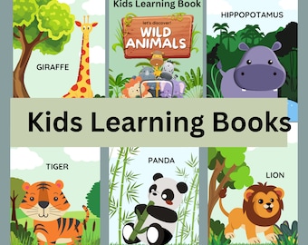Wild Animals Activity Book |  Wild Creatures Learning Binder | Maze Pages | Kids Activity Printable PDF | Animal Lover PDF | Montessori