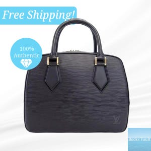 Authentic Louis Vuitton Sablon Vintage Hand Bag – Vintage Hand Bag – Made in France - Pre-Loved Luxury Bag - Leather Luxury Weekend Bag