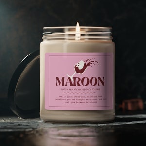 Maroon, Custom Scented Candle