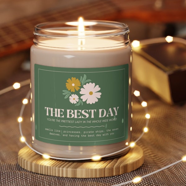 The Best Day, Mom Gift, Mother's Day, Fearless Custom Scented Candle, Gift