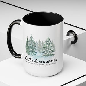 Caneca de Natal Tis the Damn Season, 11 ou 15 oz