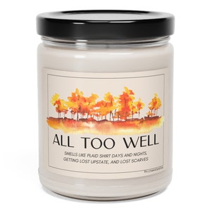 All Too Well, Fall,  Custom Scented Candle