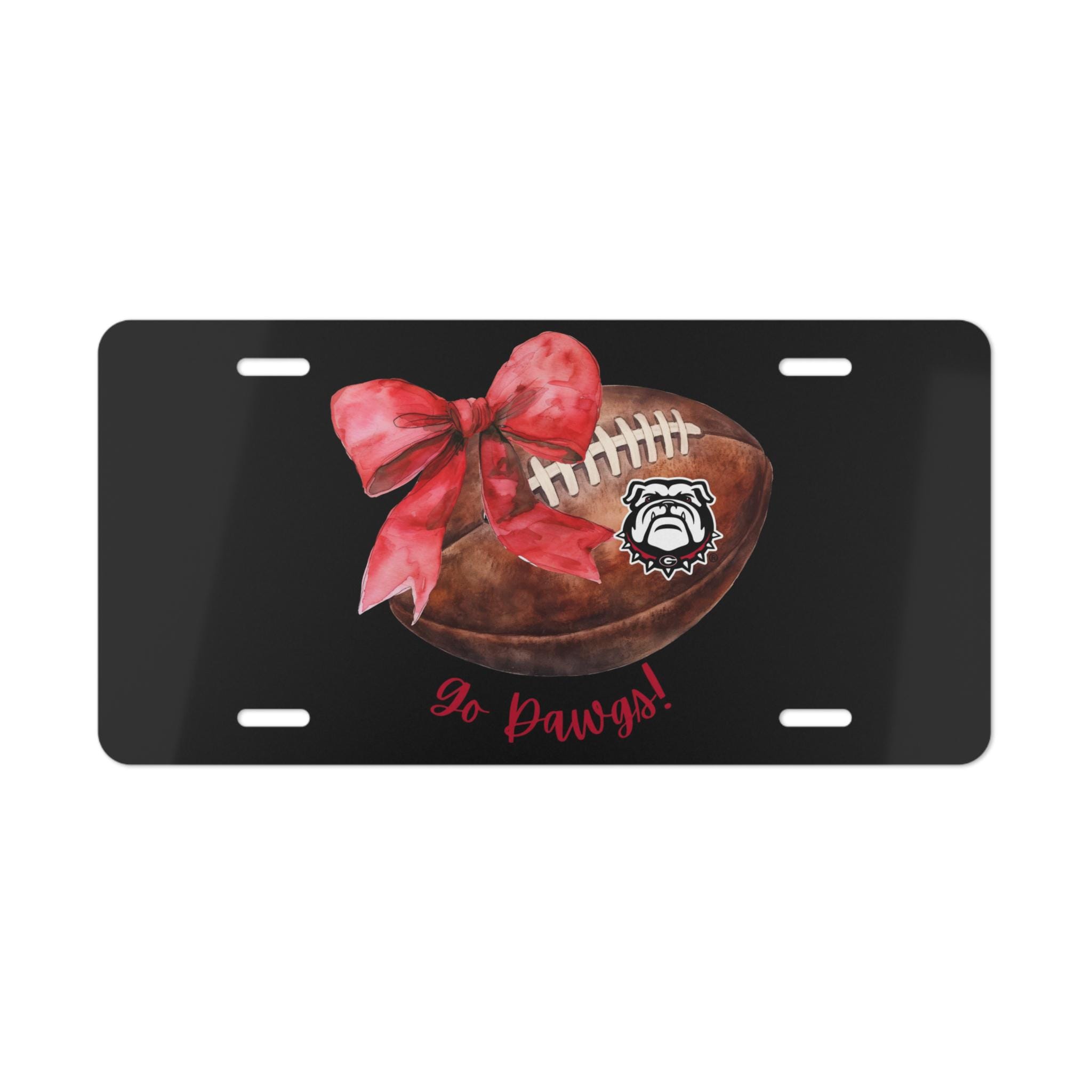 Georgia Bulldogs License Plate Frame – Black Aluminum Car Tag, Made In USA License Tag Plate - Foto 7