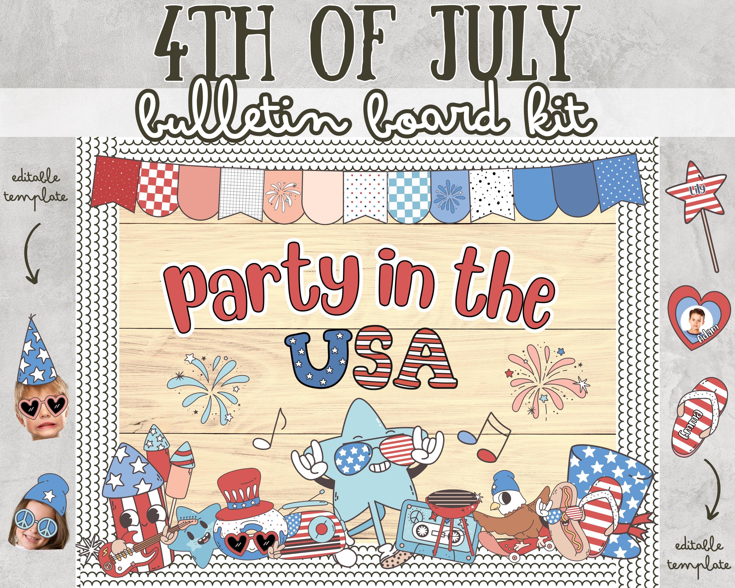 4th of July Bulletin Board Kit July Bulletin Board Kit Summer Bulletin ...
