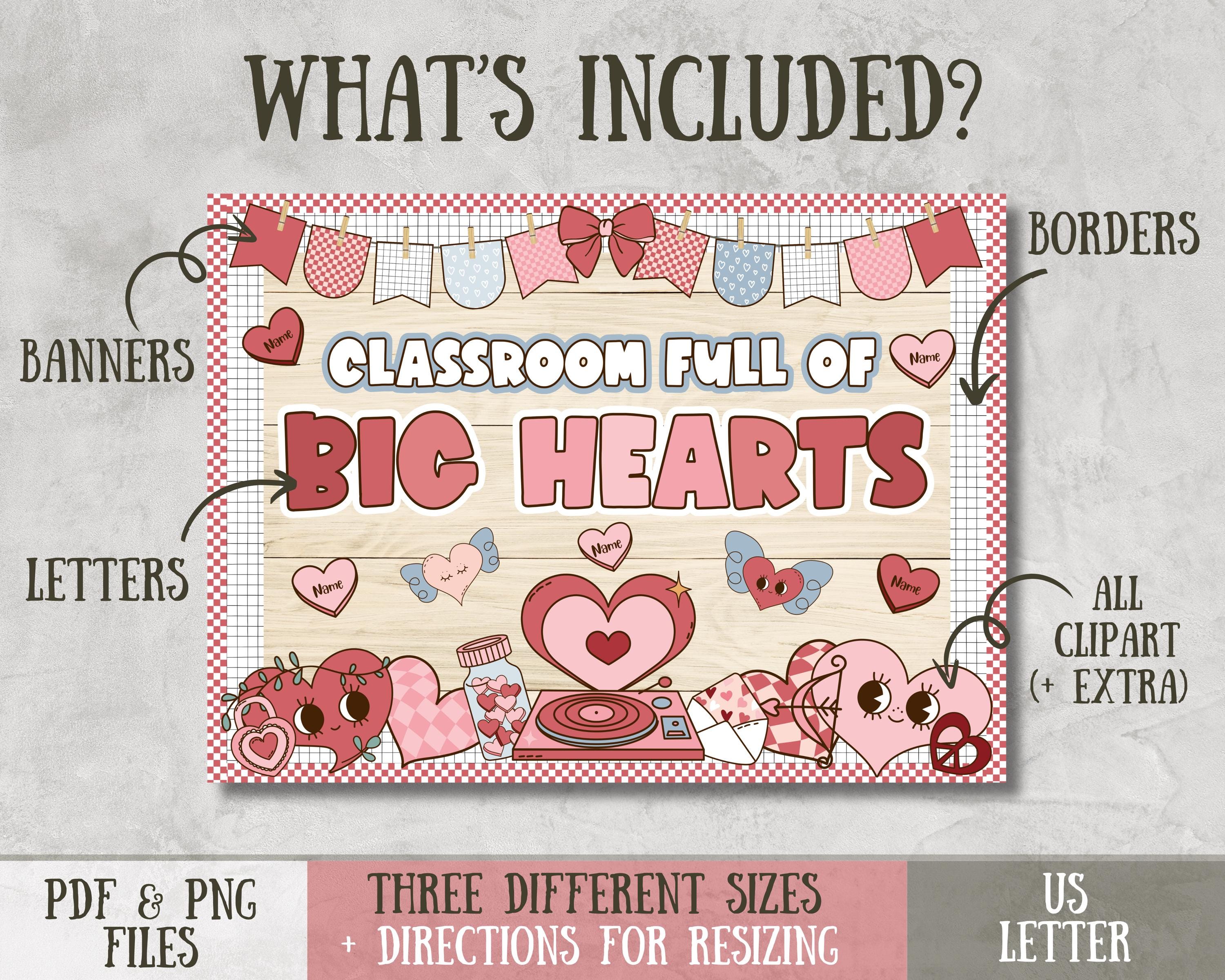 Valentine's Day Bulletin Board Ideas February Bulletin Board Kit ...