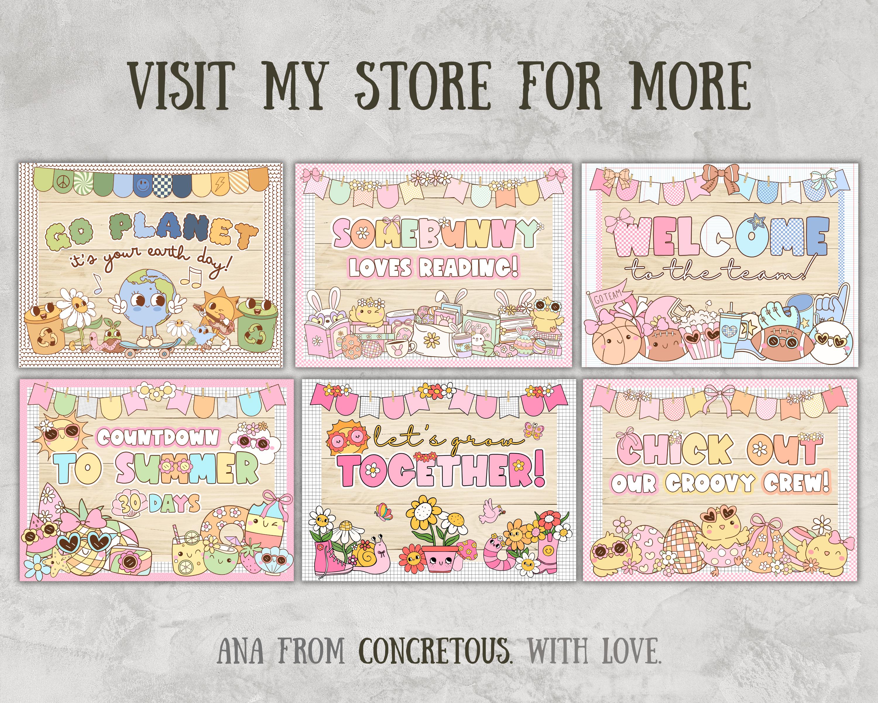 Spring Bulletin Board Kit Silly Goose March April May Door Decoration ...