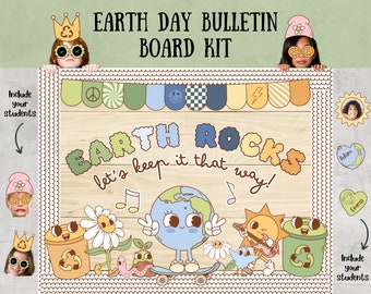 Earth Day Bulletin Board Kit April Bulletin Board Kit Bulletin Board Kit Frühling Erde Klassenzimmer Dekor Tolles Klassenzimmer Dekor Tag der Erde