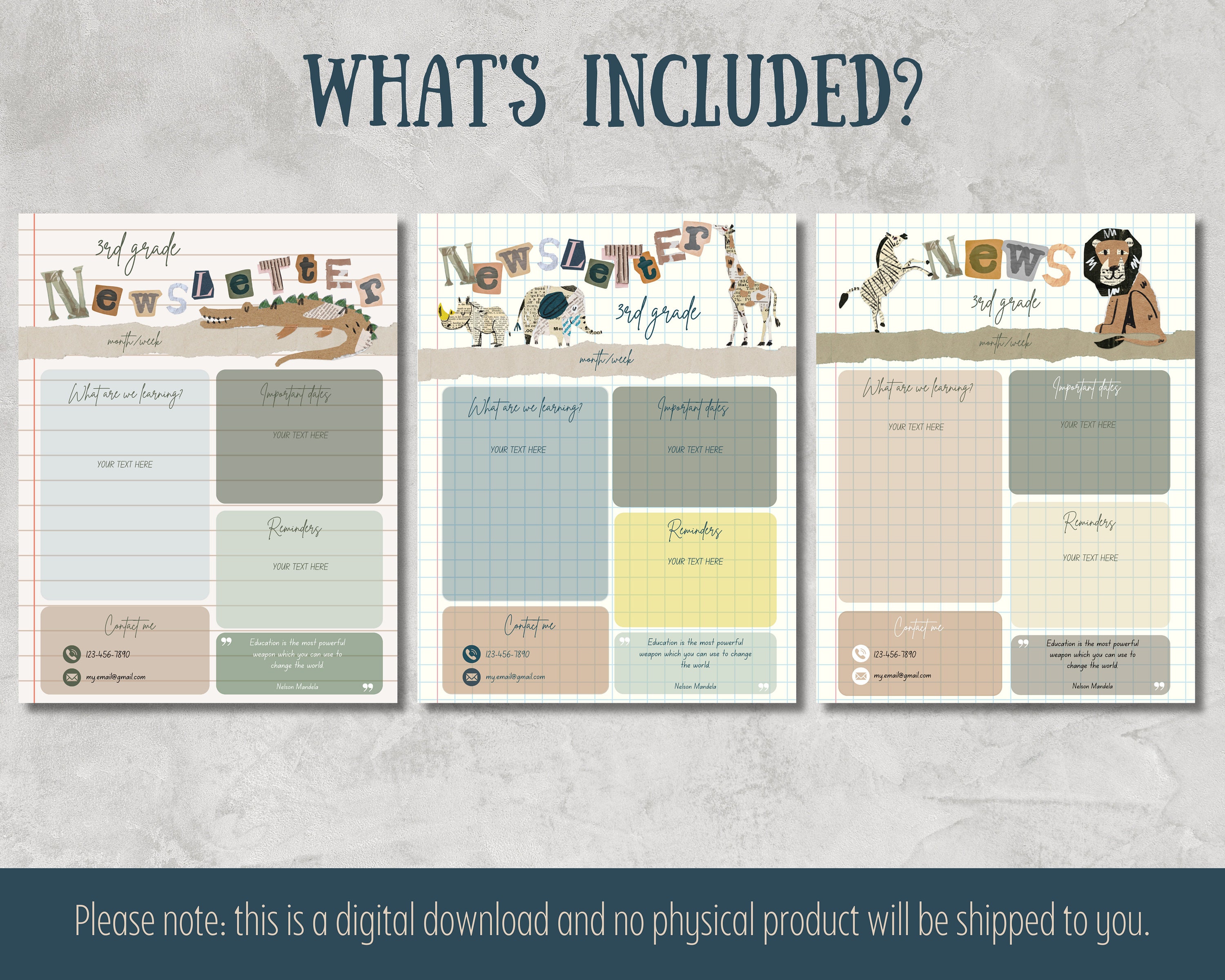 Classroom Newsletter Template Canva Classroom Newsletter for - Etsy