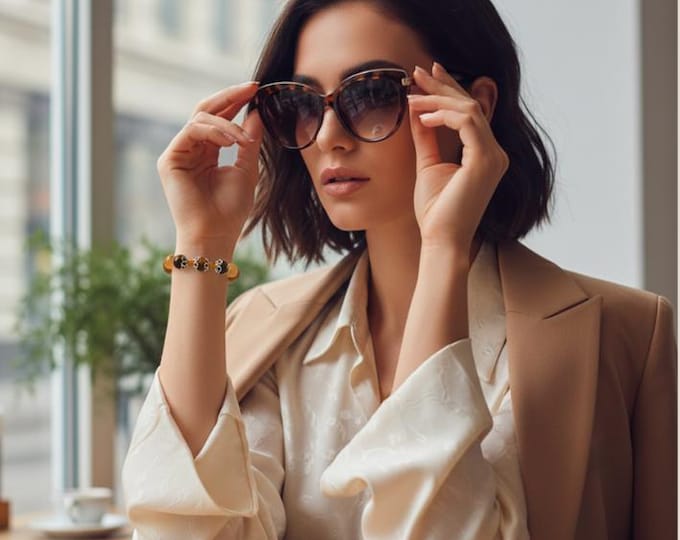 Tiger eyes armaband boho style