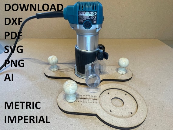 Base Rifilatore Makita Download Digitale Laser O CNC .dxf .ai .pdf .png  .svg 