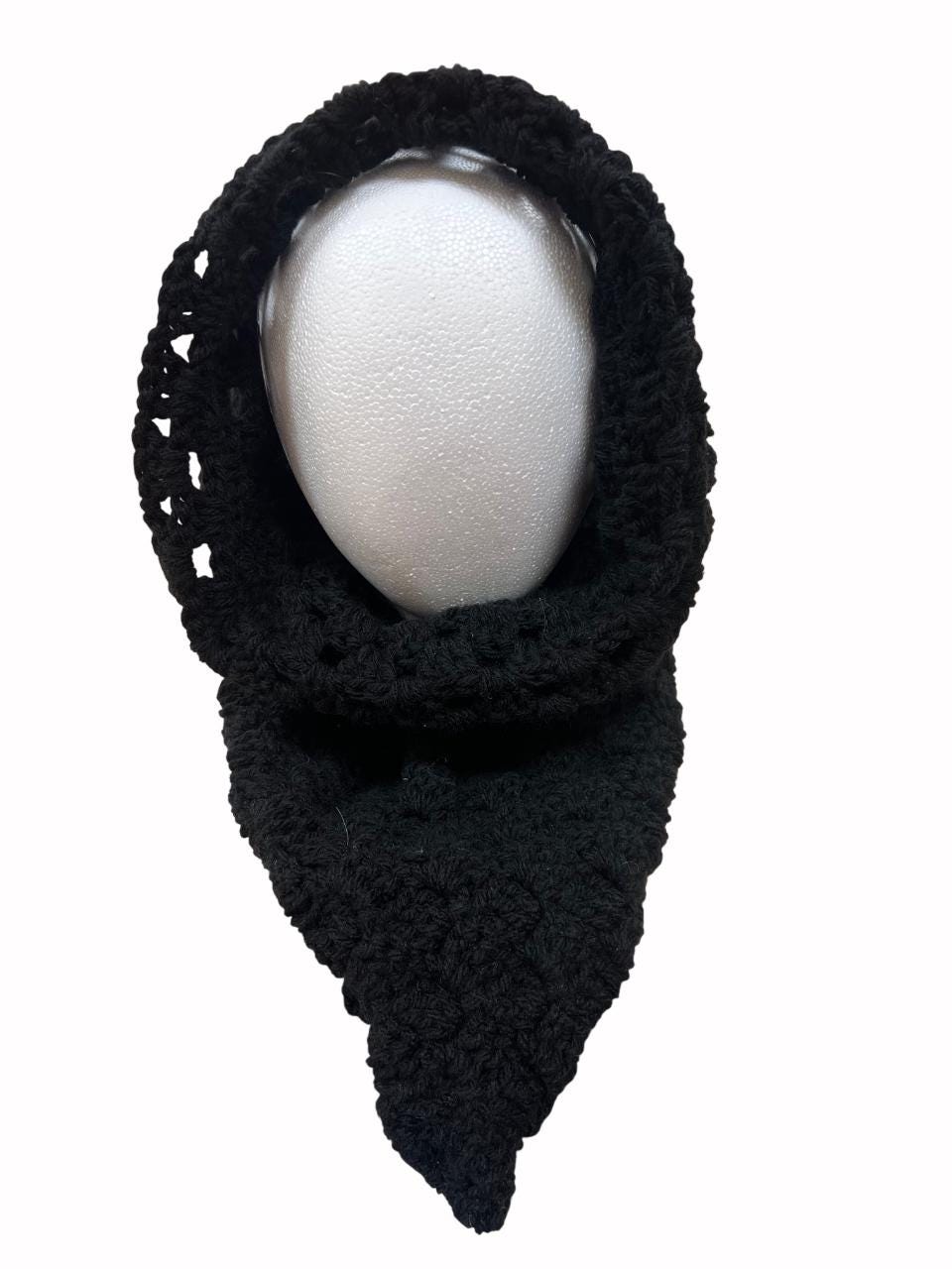 Hooded Neck Cowl Crochet Pattern | Beginner-intermediate Winter Hood ...
