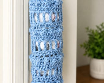 Plastic Bag Holder Pattern, Farmhouse crochet  Kitchen Storage (PDF Pattern)