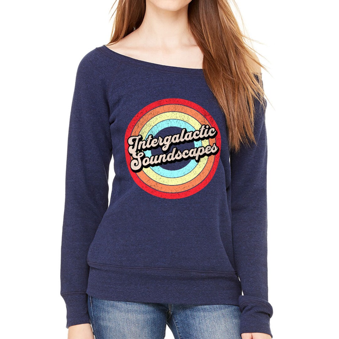 ミュージック Lover Music Lover Wide Neck Sweatshirt - Retro Women's Sweatshirt