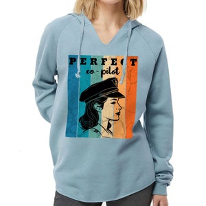 Co-pilot California Wave Wash Hoodie - Colorful Hooded Sweatshirt - Cute Hoodie