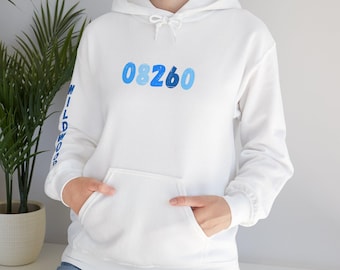 Bluza z kapturem Wildwood, bluza Wildwood NJ, bluza z kapturem Jersey Shore, sweter Coastal Beach, obszerna letnia bluza z kapturem, bluza Shore Town, letnia