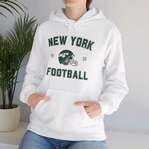 Jets Unisex Hooded Sweatshirt, New York Football, New York Fan Gift, New York Shirt, Gift for Him, Game Day Apparel, New York Game Day
