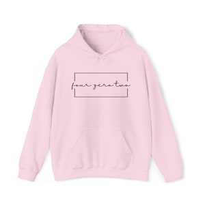 Four Zero Two Hooded Sweatshirt, Script Writing Sweatshirt, Modern Sweatshirt Design, Trendy Design, Unisex, New York, New Jersey