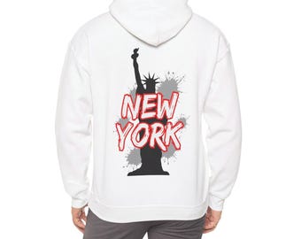 New York Hooded Sweatshirt, Statue of Liberty, NYC Shirt, New York Gift, New York Lover, New York Apparel, NY Shirt, Street Style, NYC Gift