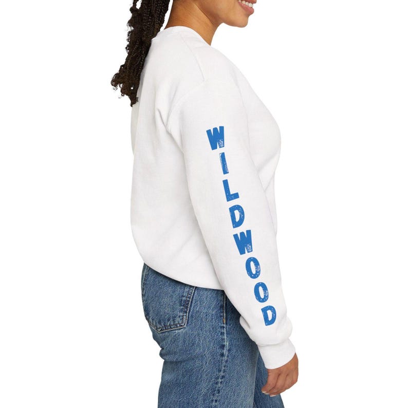Wildwood Crewneck, Wildwood NJ Sweatshirt, Jersey Shore Crewneck, Coastal Beach Pullover, Oversized Summer Crewneck, Shore Town Sweatshirt image 2