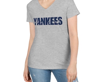 Yankees T-Shirt, Frau Yankees Shirt, New York Yankees, Yankees Bekleidung, Geschenk für sie, Yankees Fan, New York Geschenk, New York Baseball,