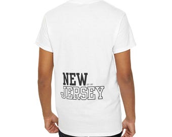Camiseta de algodón de Nueva Jersey, camiseta de Nueva Jersey, regalo de Nueva Jersey, ropa de Nueva Jersey, camiseta de Nueva Jersey, viaje a Nueva Jersey, camiseta de Jersey Shore, unisex