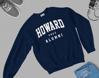 Howard Alumni Sweatshirt, Howard Alumni Sweatshirt Unisex, Howard Alumni University Sweatshirt, Howard Gift Sweatshirt S-5XL